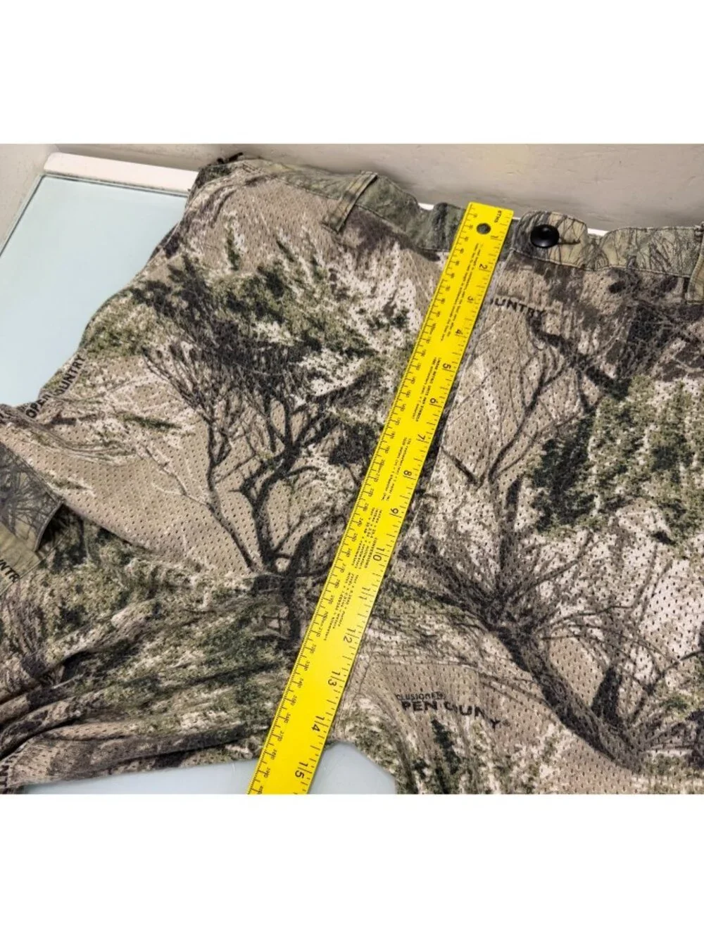 Cabelas Vented Mesh Camo Hunting Cargo Pants Men Large L Open Country Camouflage - Picture 7 of 10